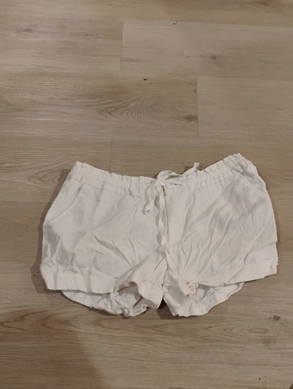 NWOT Old Navy Tie Waist Linen Blend Shorts Sz 8
